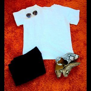 Simple & Elegant - ​White Top - Fits M, L & XL - Made in USA